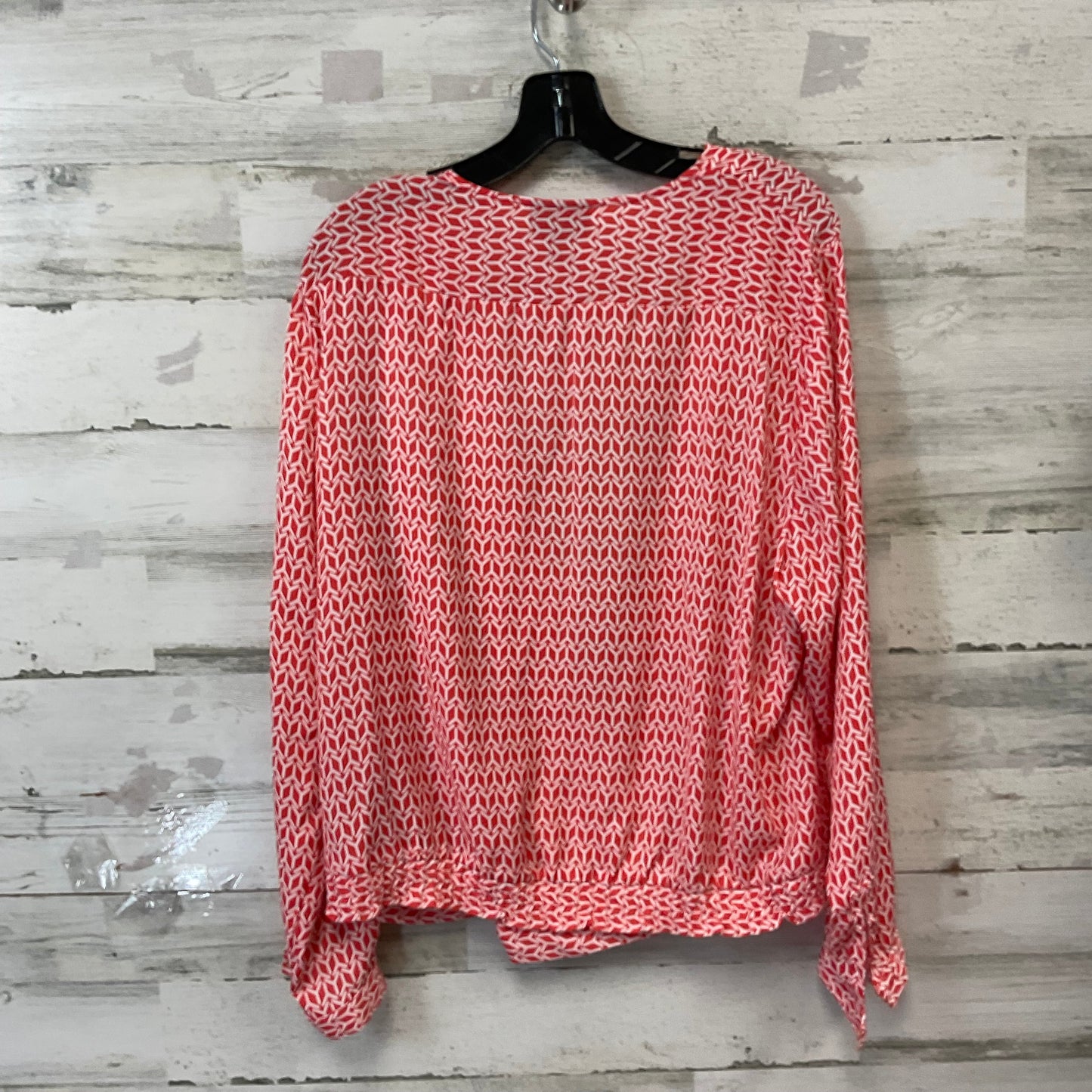 Top Long Sleeve By Worthington In Orange, Size: 1x