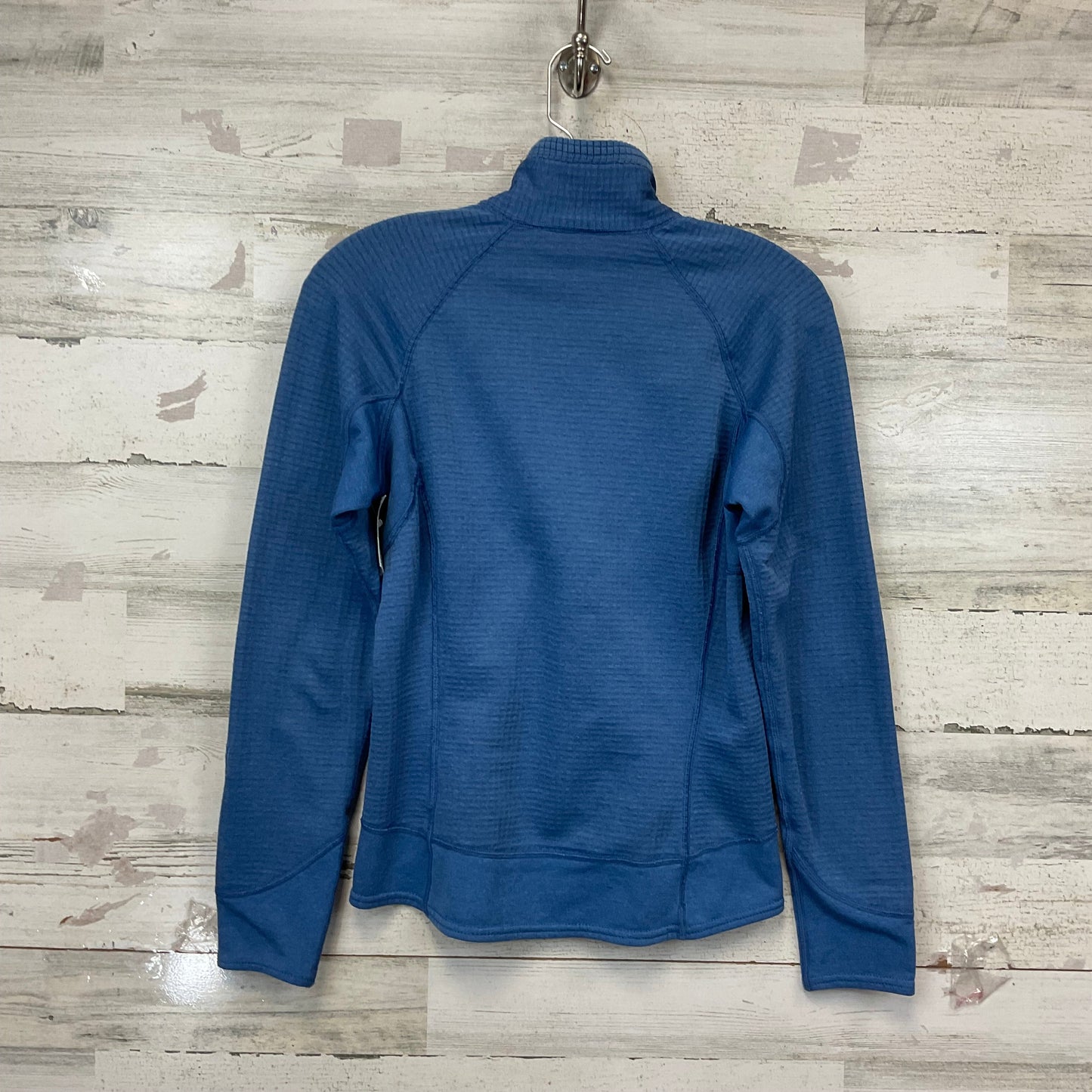 Athletic Top Long Sleeve Collar By Patagonia In Blue, Size: S