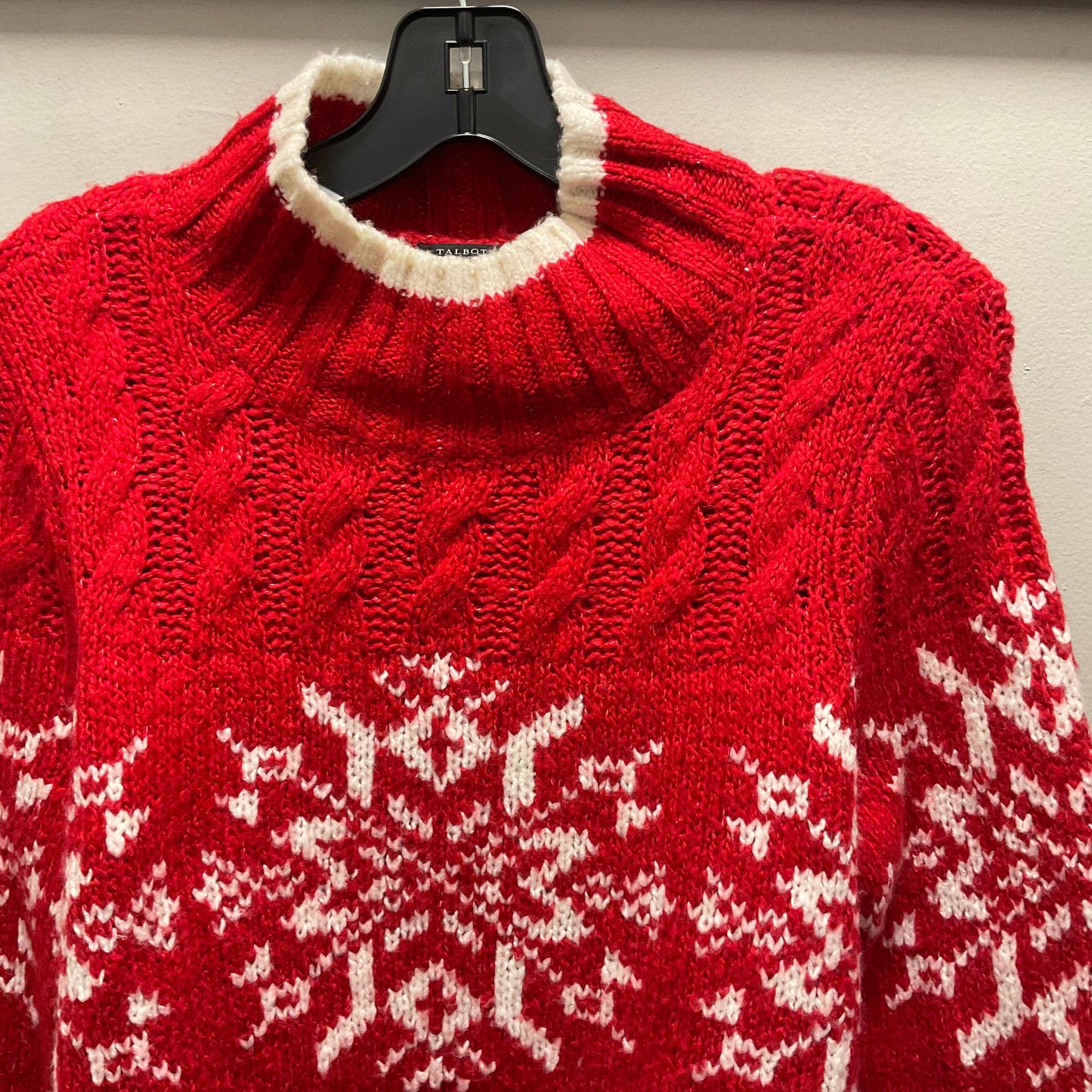 Sweater By Talbots In Red, Size: Petite   S