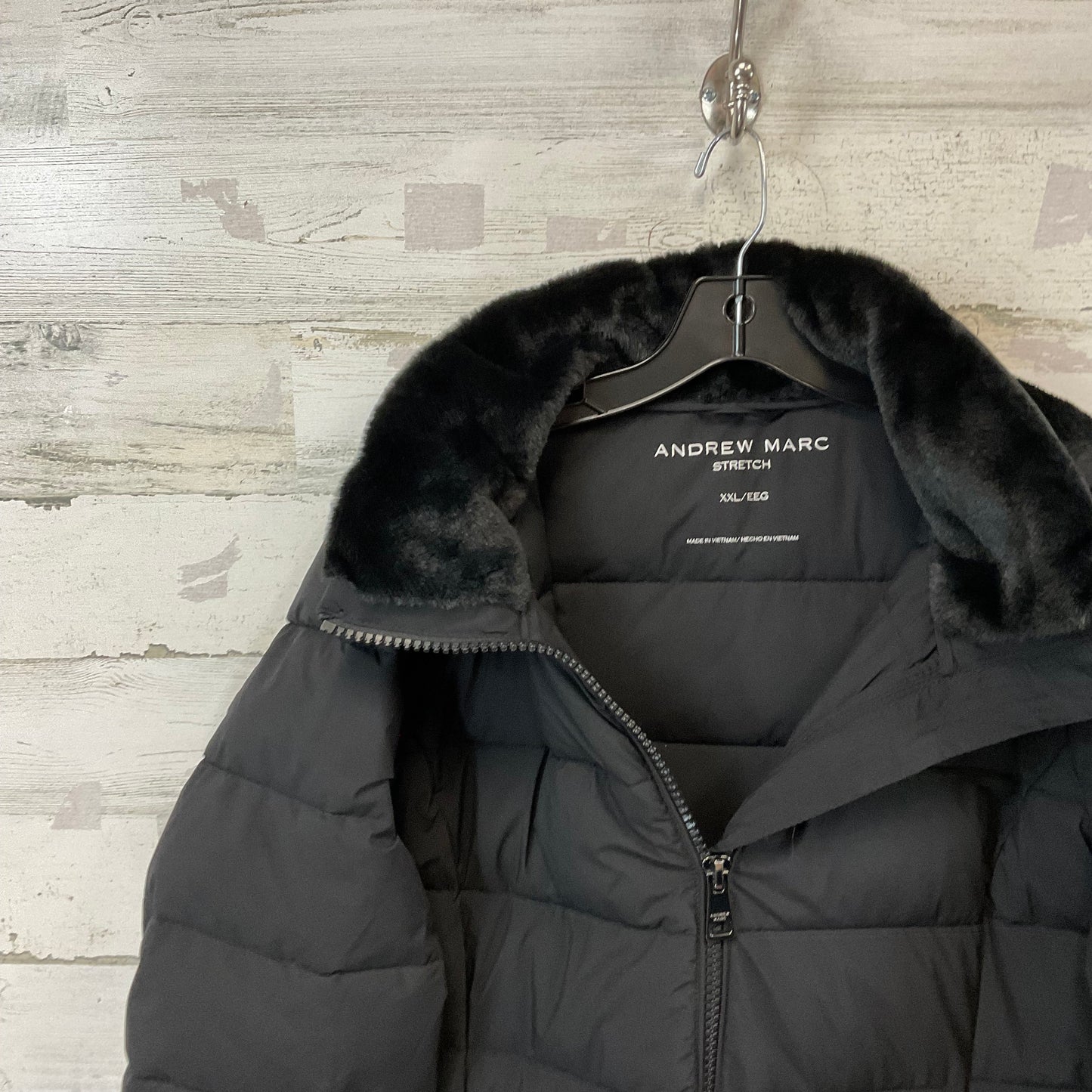 Coat Puffer & Quilted By Andrew Marc In Black, Size: Xxl