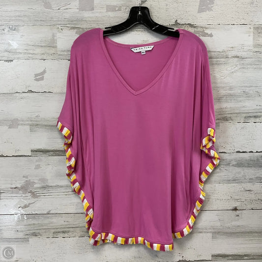 Top Short Sleeve By Trina Turk In Pink, Size: M / L