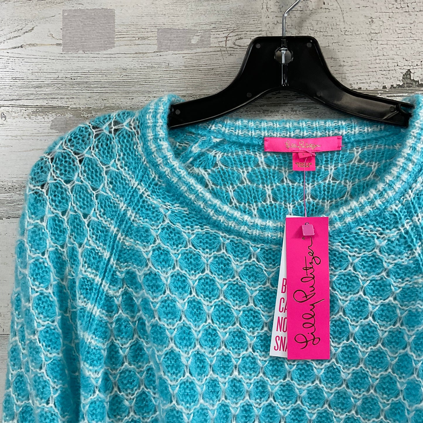 Sweater By Lilly Pulitzer In Blue & White, Size: L