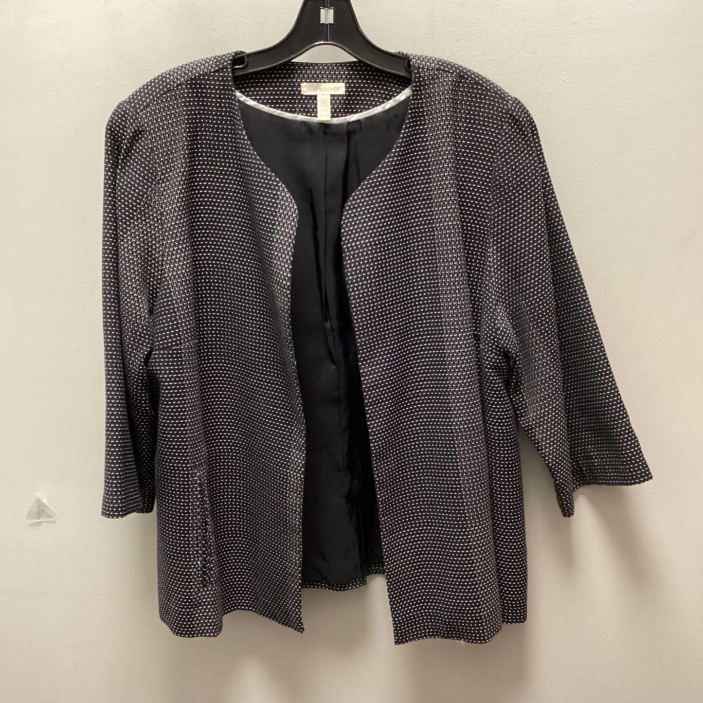 Jacket Other By Eileen Fisher In Black, Size: Xl