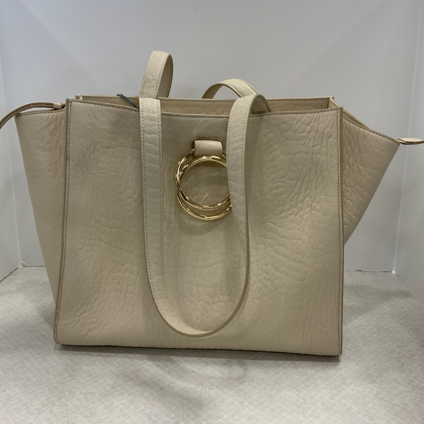 Handbag Leather By Vince Camuto, Size: Large