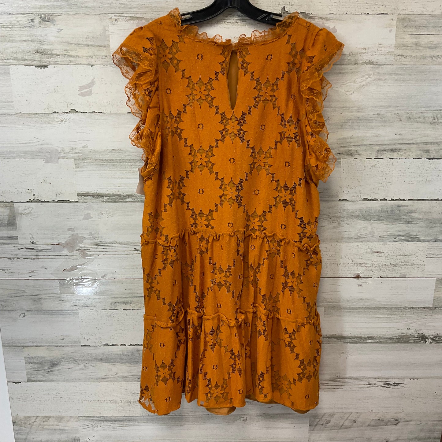 Dress Party Short By Blue Tassel In Orange, Size: 2x