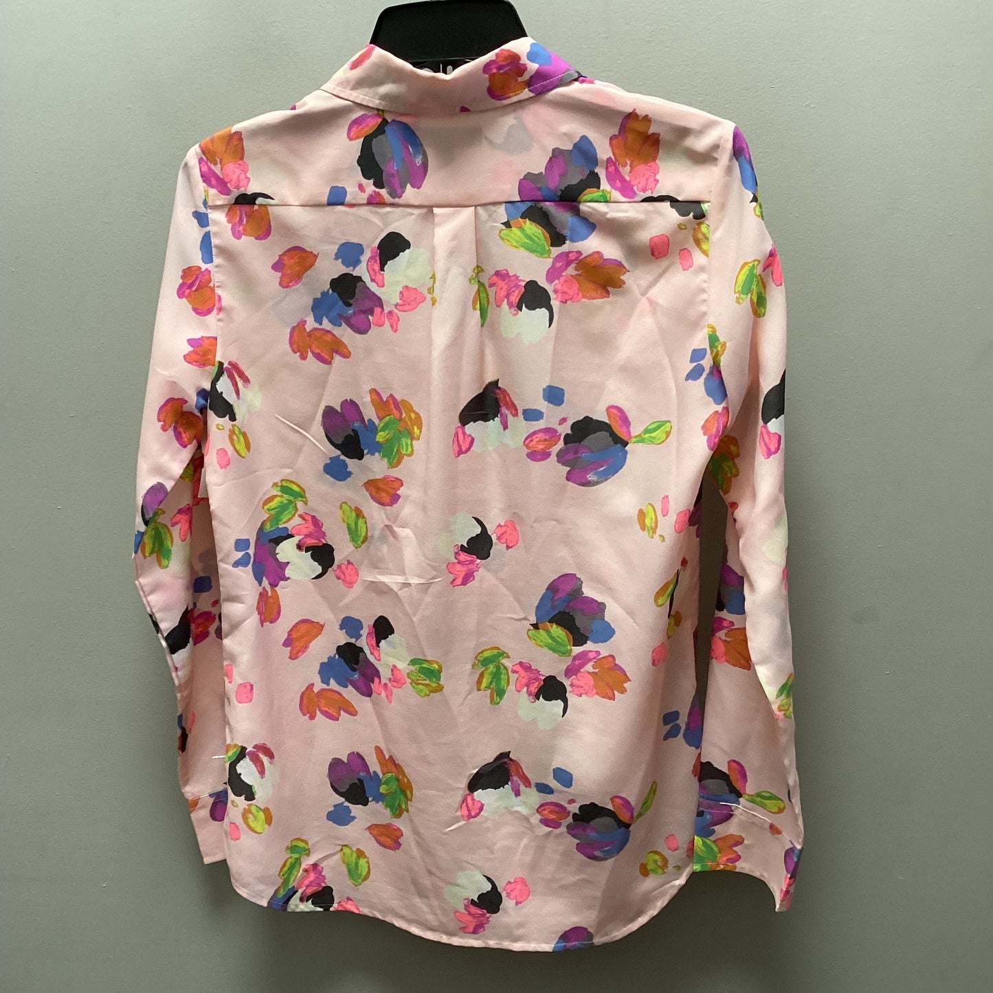 Blouse Long Sleeve By White House Black Market In Pink, Size: Xs