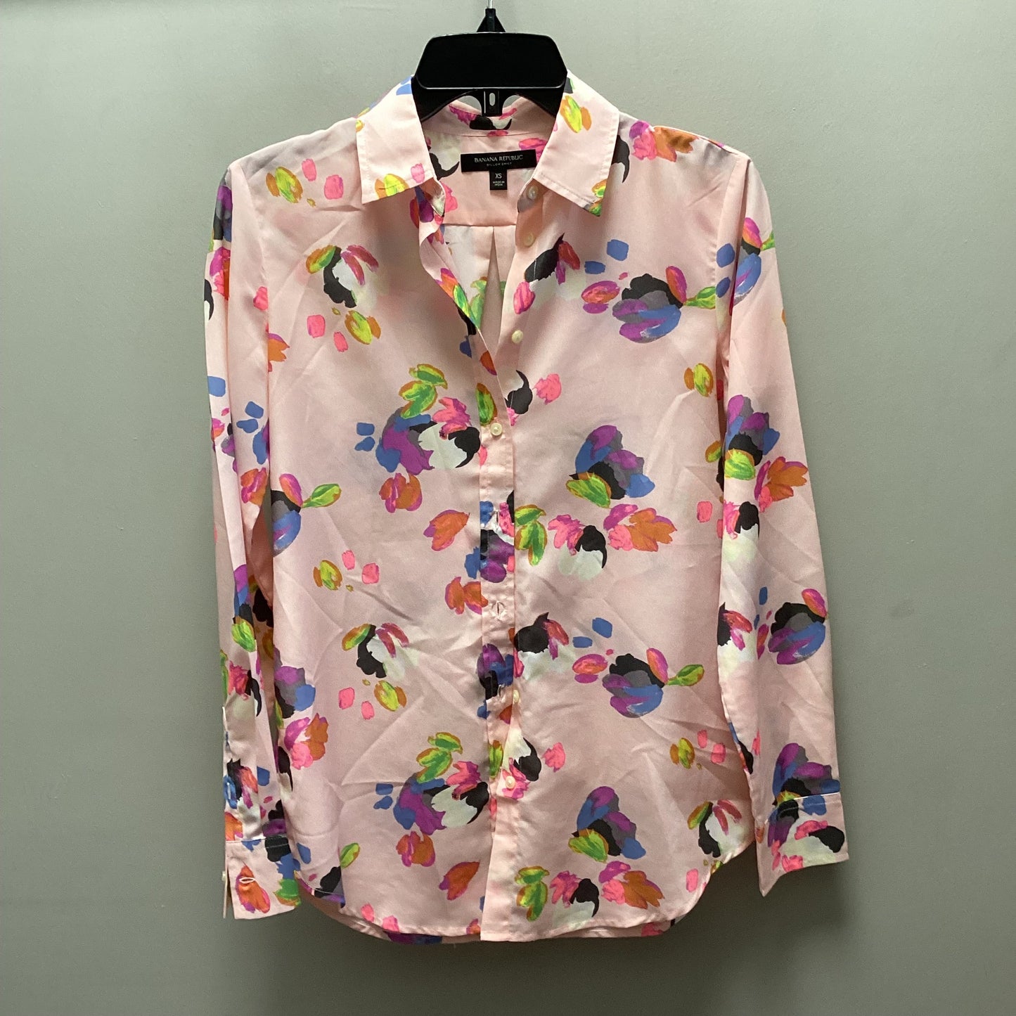 Blouse Long Sleeve By White House Black Market In Pink, Size: Xs