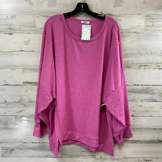 Top Long Sleeve By GEEGEE In Purple, Size: 3x