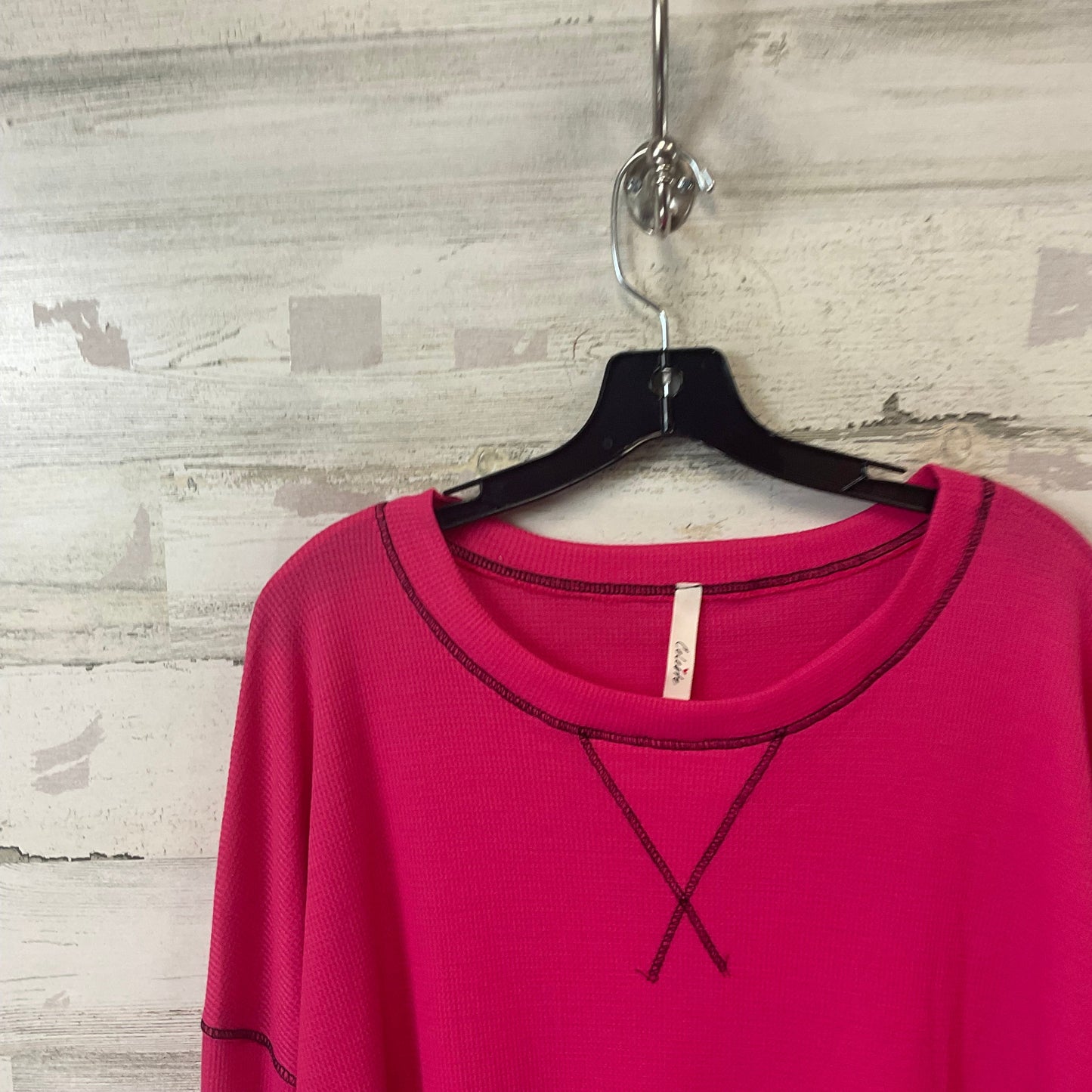 Top Long Sleeve By Celeste In Pink, Size: 3x