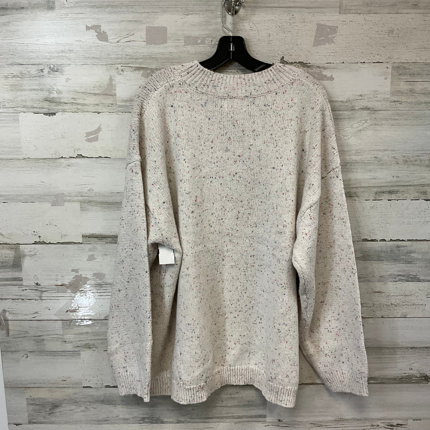 Sweater By Andree By Unit In Cream, Size: 3x