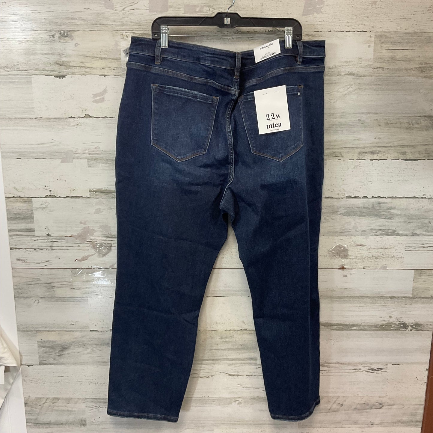 Jeans Straight By MICA In Blue Denim, Size: 22w