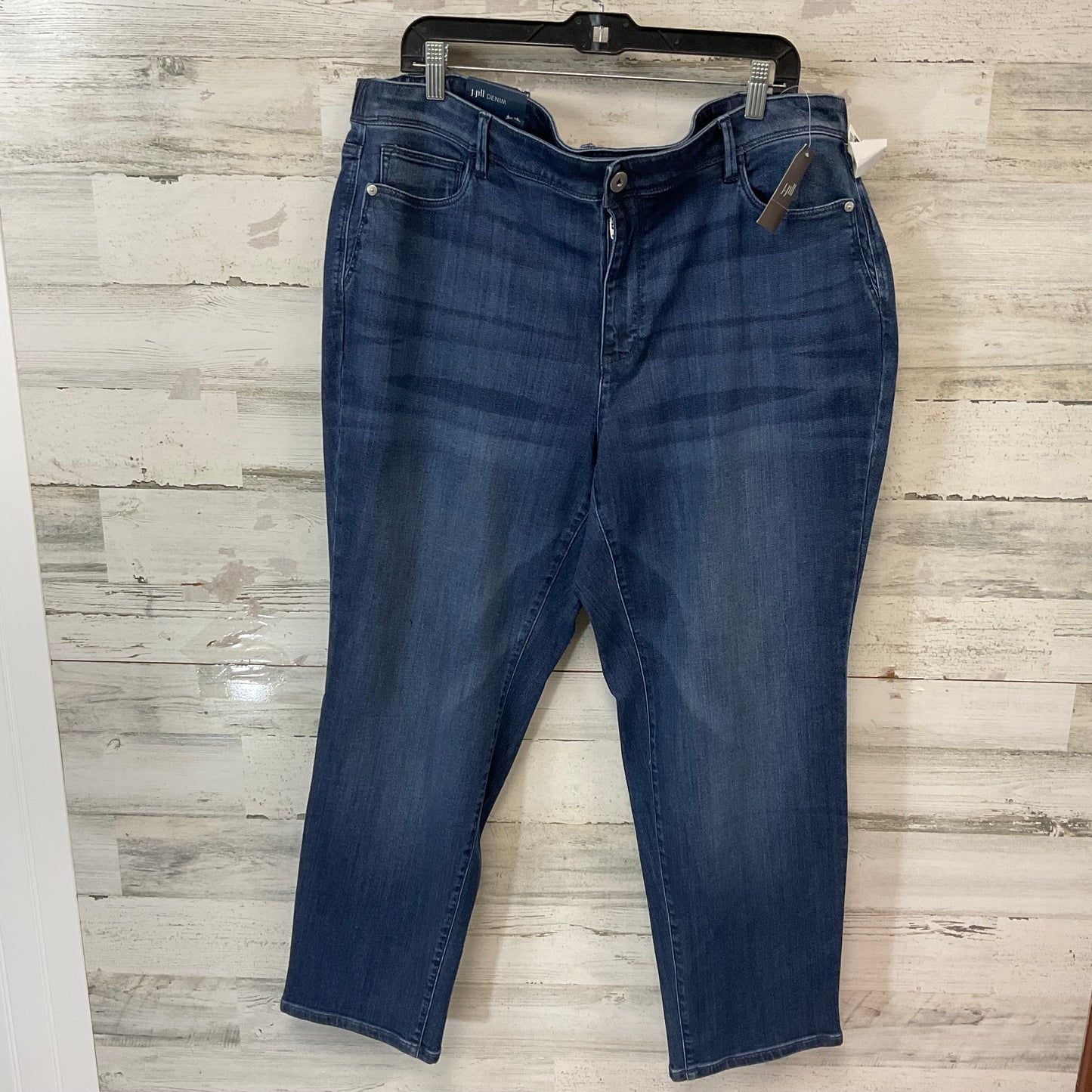 Jeans Straight By J. Jill In Blue Denim, Size: 22w