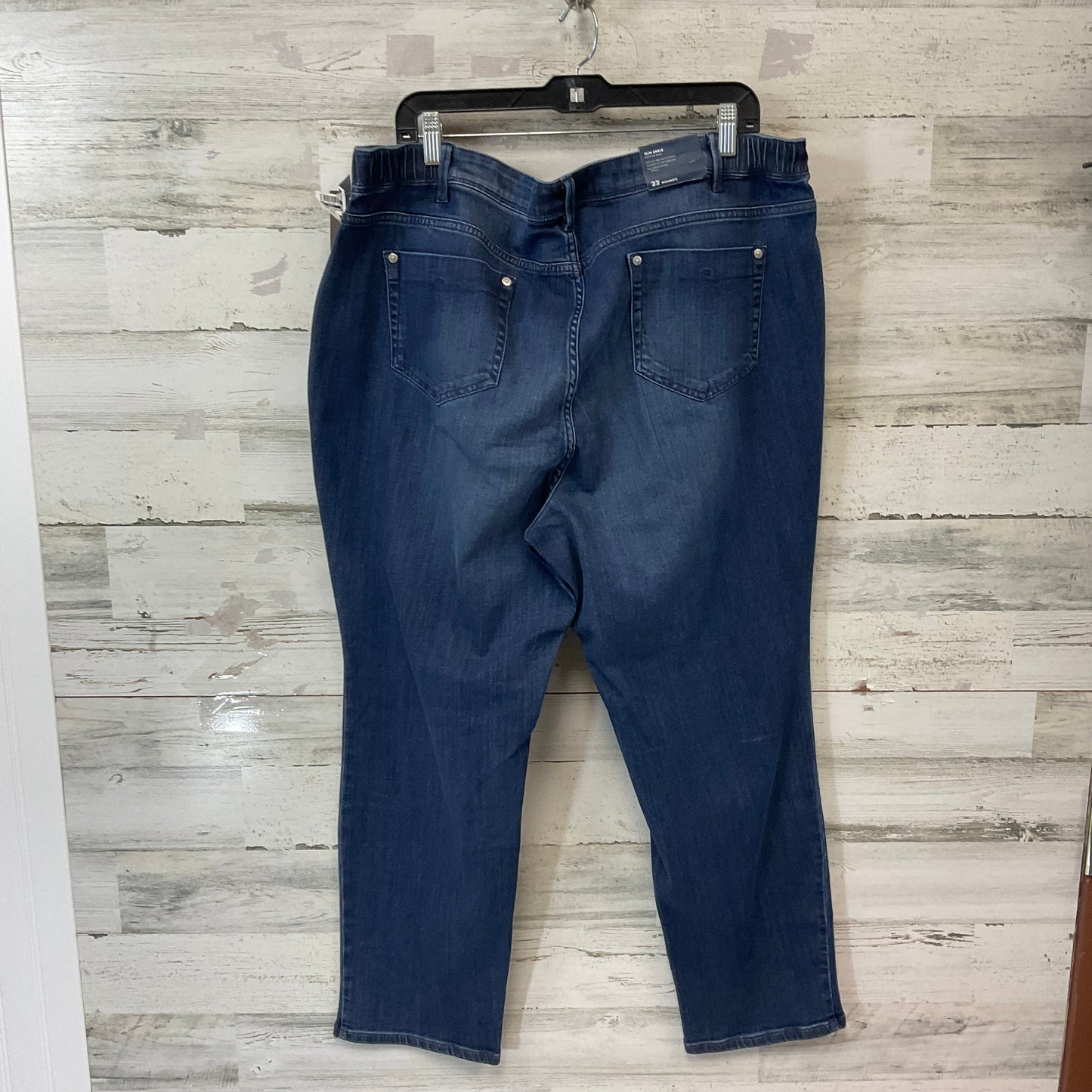 Jeans Straight By J. Jill In Blue Denim, Size: 22w