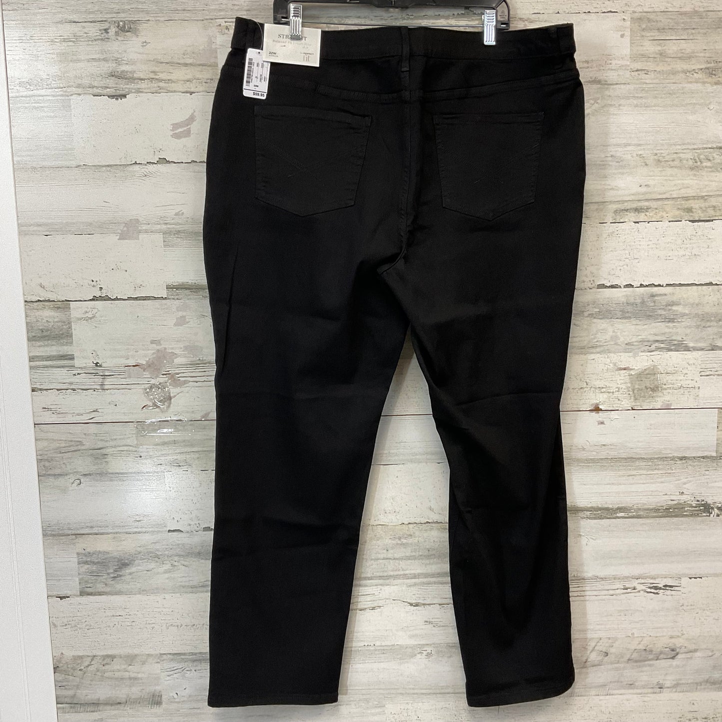 Jeans Straight By Cj Banks In Black Denim, Size: 22w