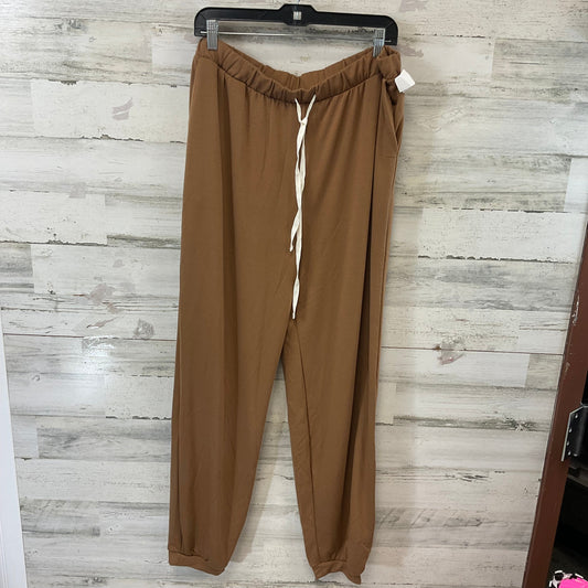 Pants Joggers By Zenana Outfitters In Brown, Size: 3x