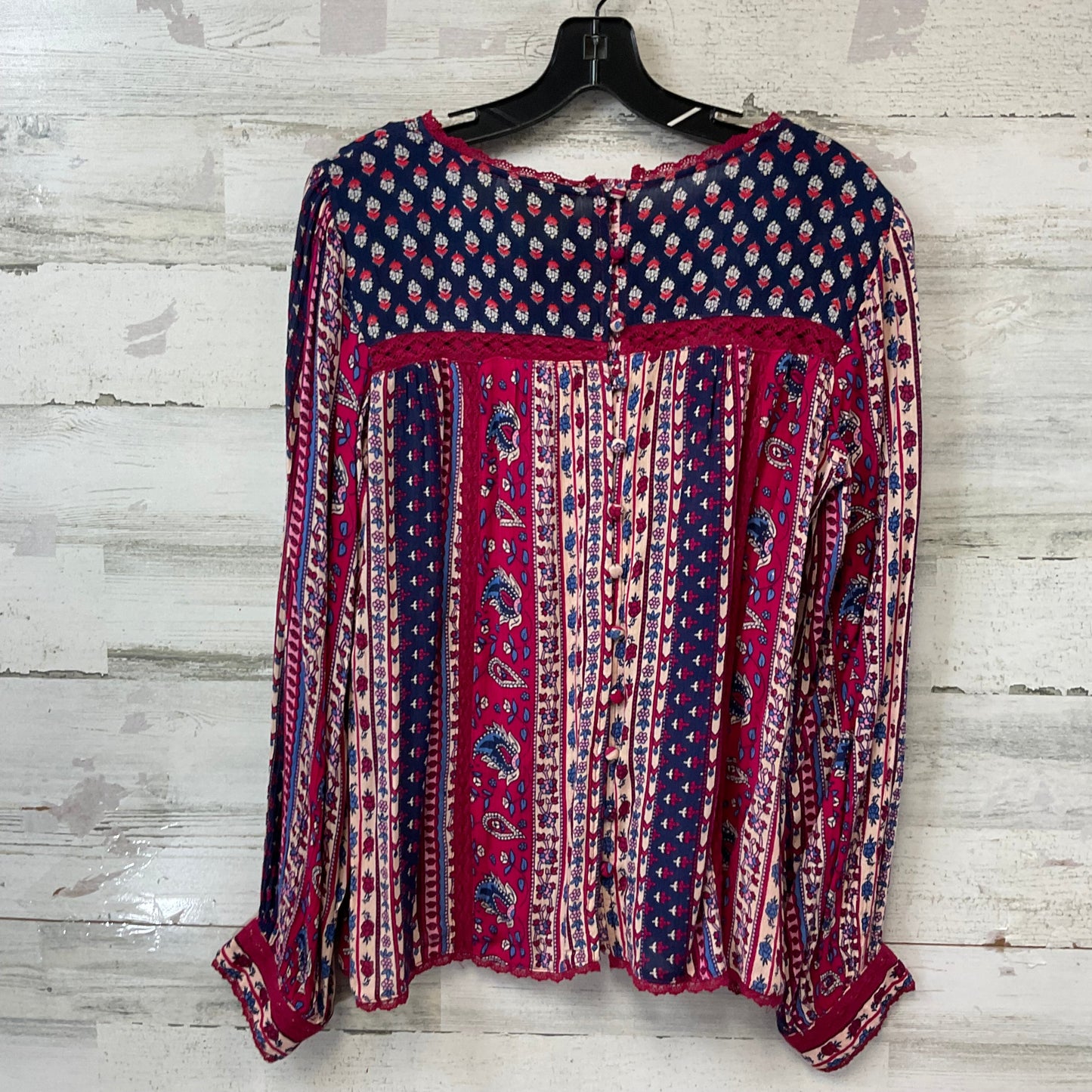 Top Long Sleeve By Maeve In Purple, Size: S