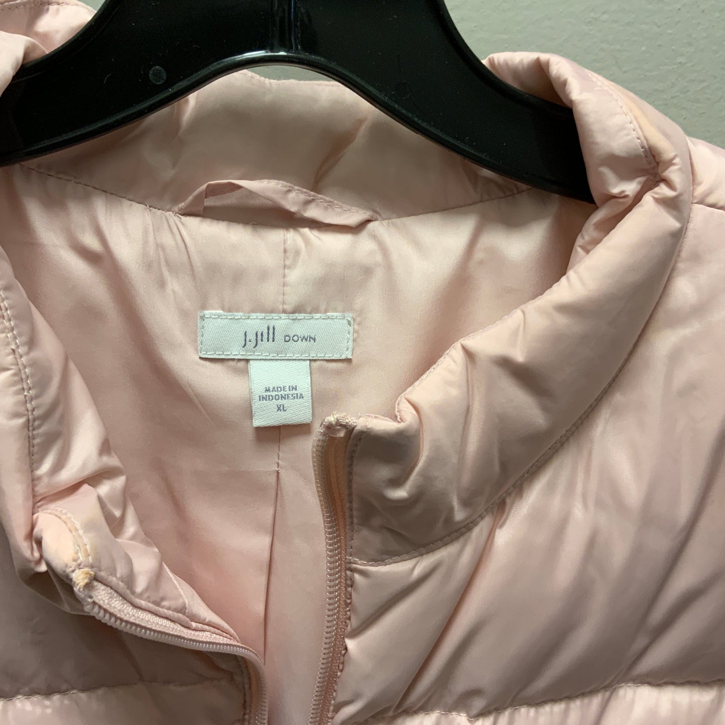 Vest Puffer & Quilted By J. Jill In Pink, Size: Xl