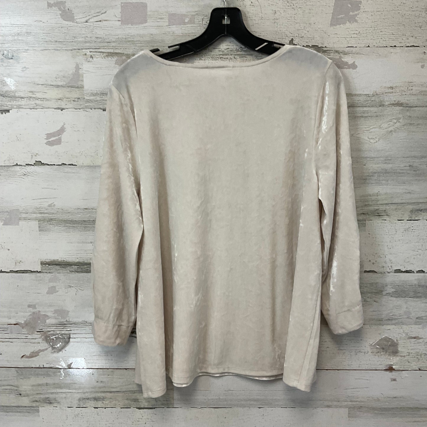 Top 3/4 Sleeve By J. Jill In Cream, Size: M