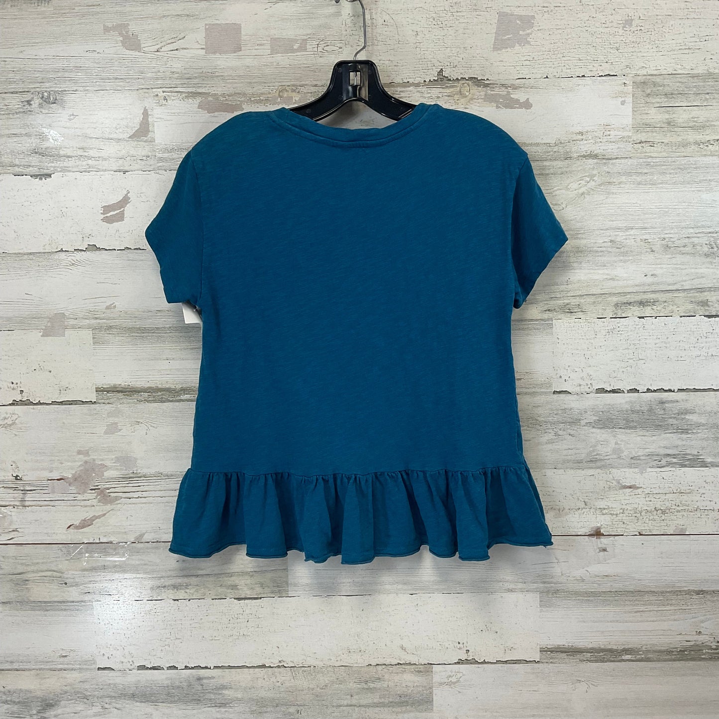 Top Short Sleeve Basic By Time And Tru In Blue, Size: S