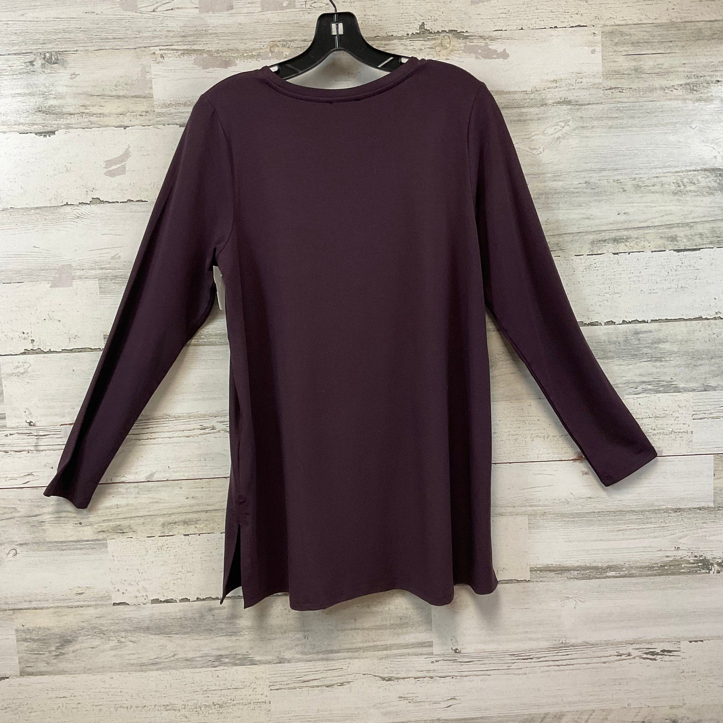 Top Long Sleeve By Eileen Fisher In Purple, Size: Mp