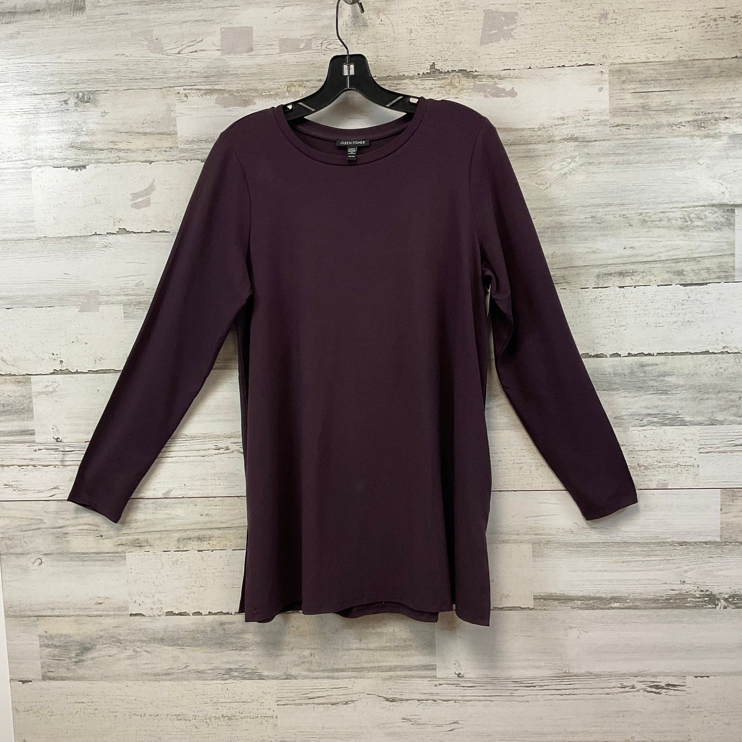 Top Long Sleeve By Eileen Fisher In Purple, Size: Mp