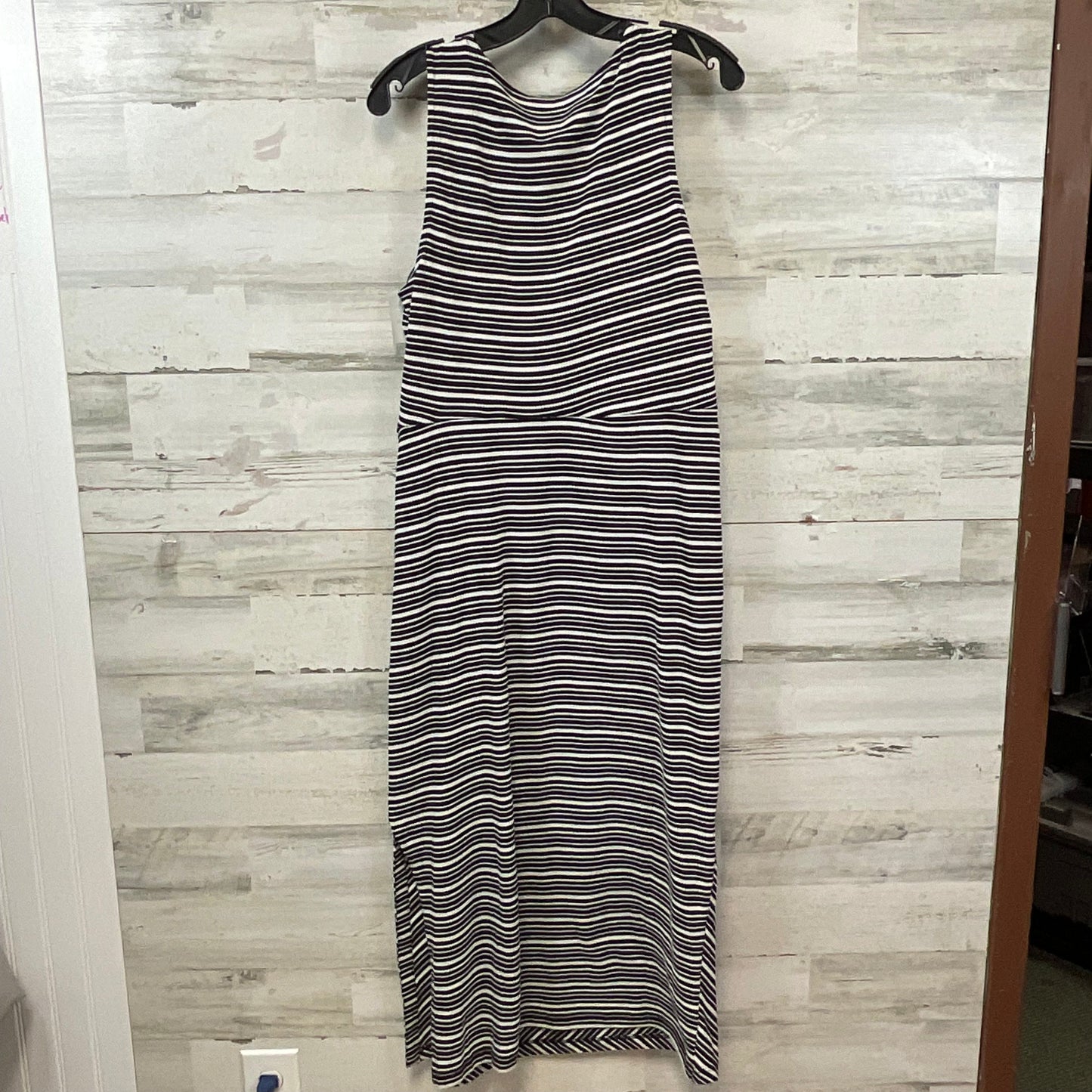 Dress Casual Maxi By Loft In Black & White, Size: L