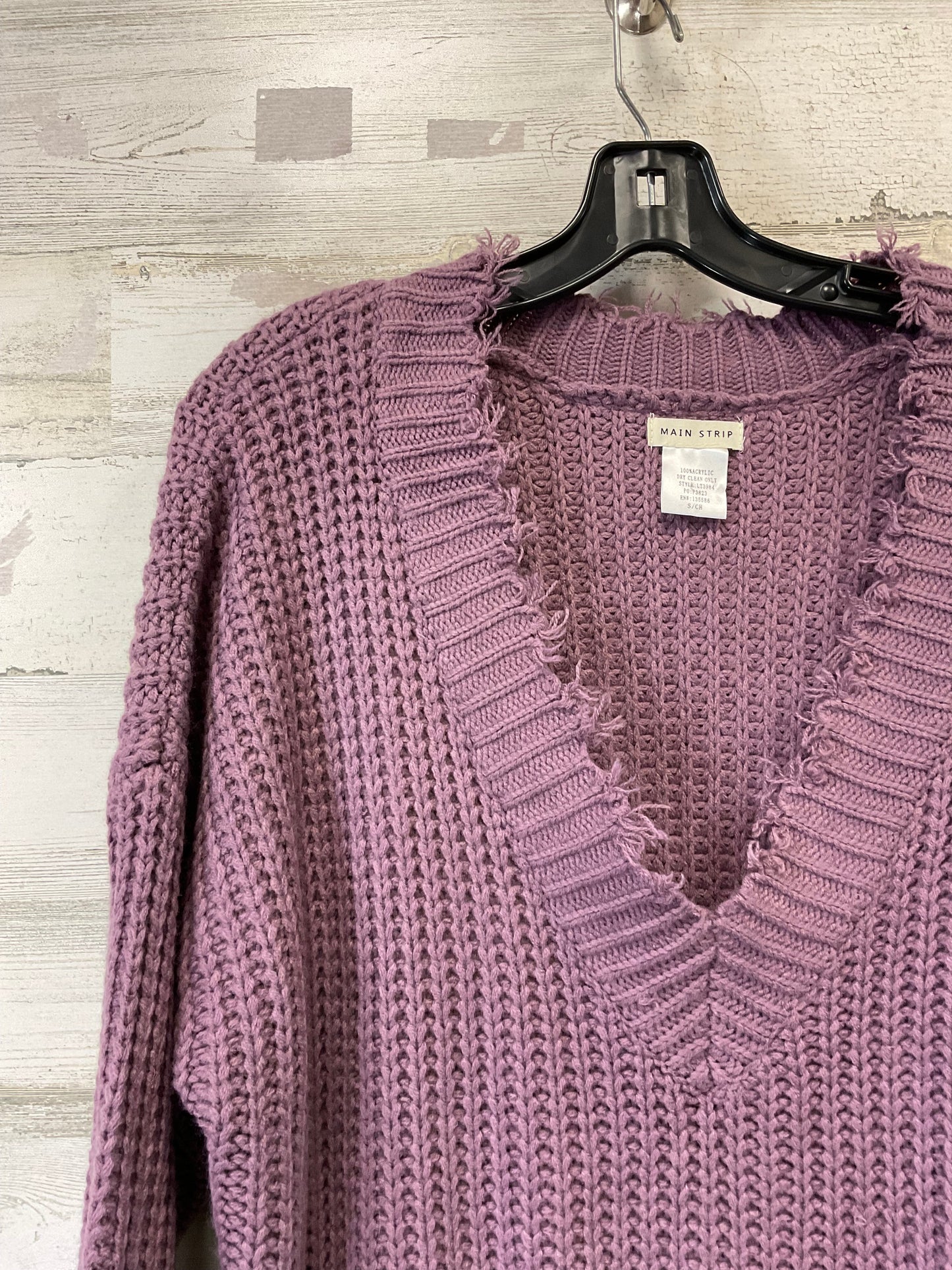 Sweater By Main Strip In Purple, Size: S