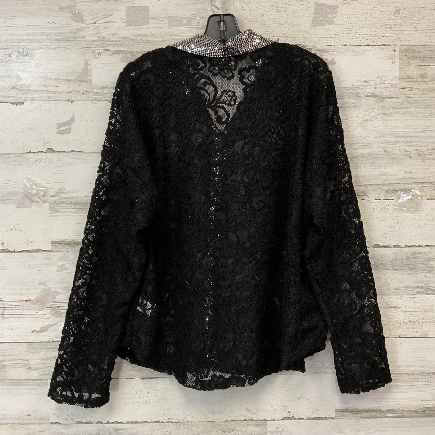 Blouse Long Sleeve By Blue Buttercup In Black, Size: S