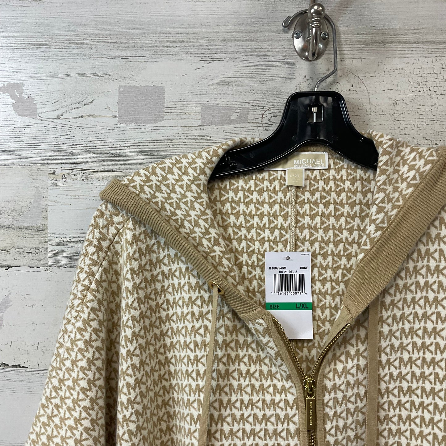 Jacket Other By Michael By Michael Kors In Brown & Cream, Size: L / XL