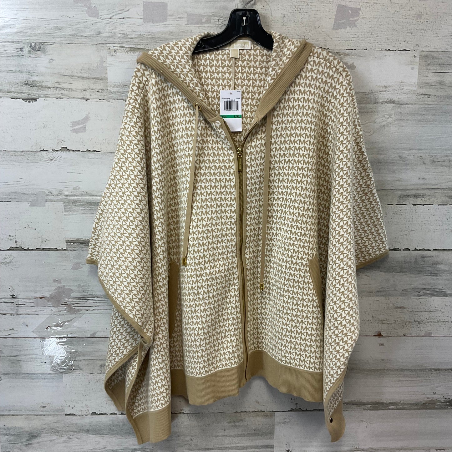 Jacket Other By Michael By Michael Kors In Brown & Cream, Size: L / XL