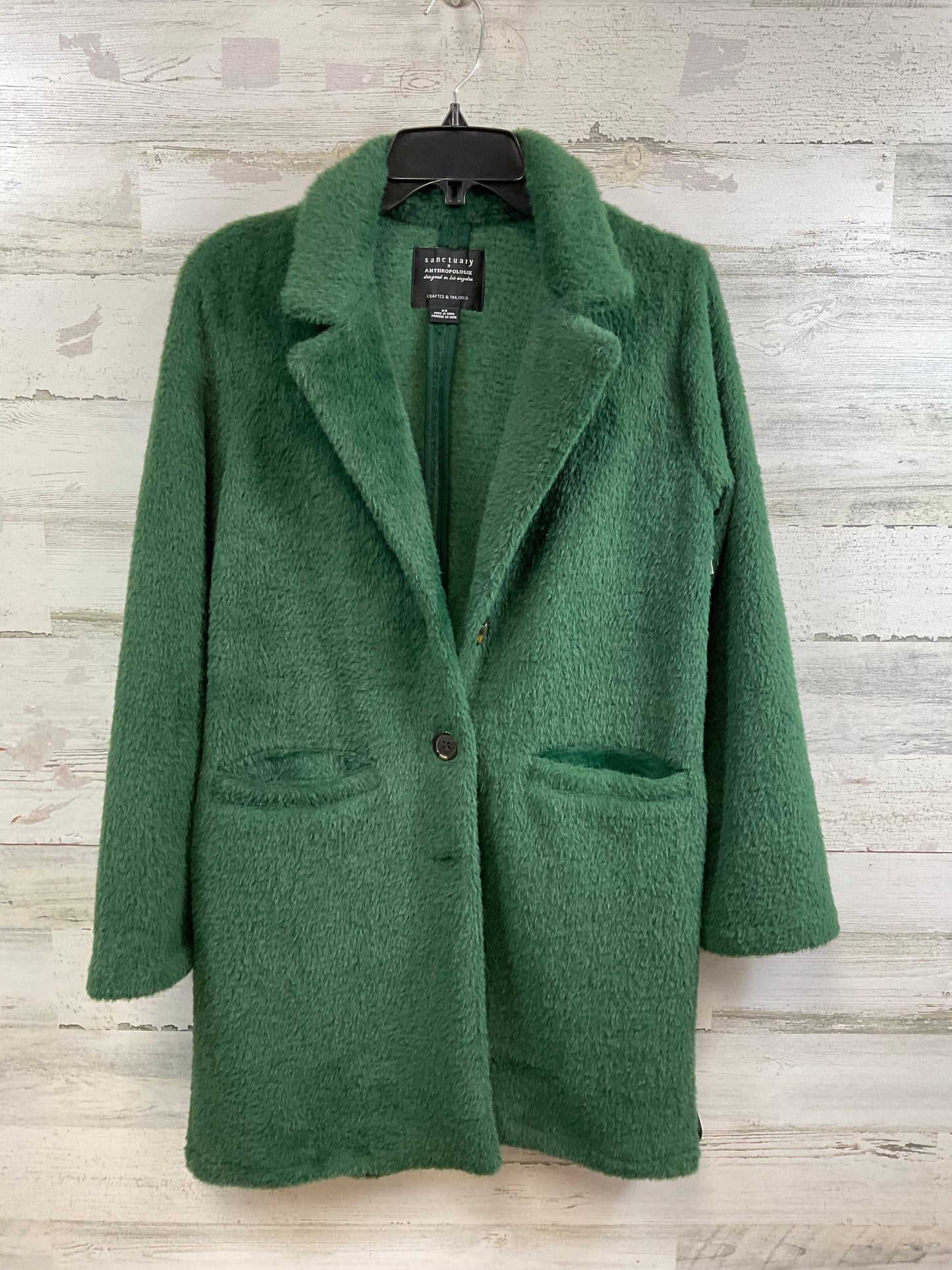 Coat Faux Fur & Sherpa By Sanctuary In Green, Size: 6