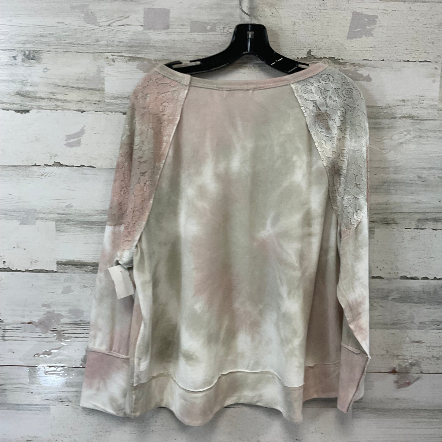 Top Long Sleeve By New Directions In Cream, Size: 1x