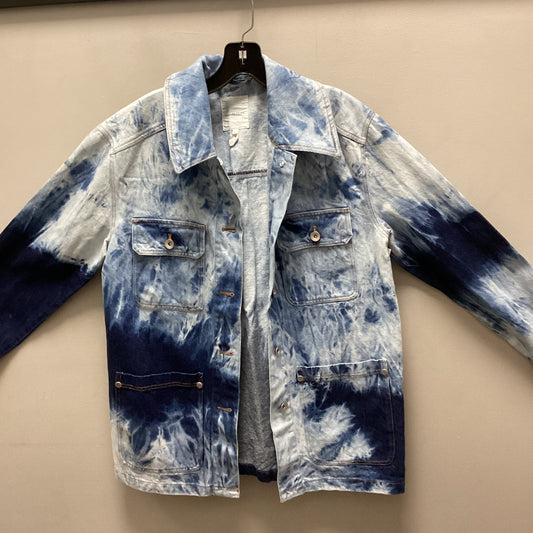 Jacket Denim By Avec Les Filles In Blue Denim, Size: S