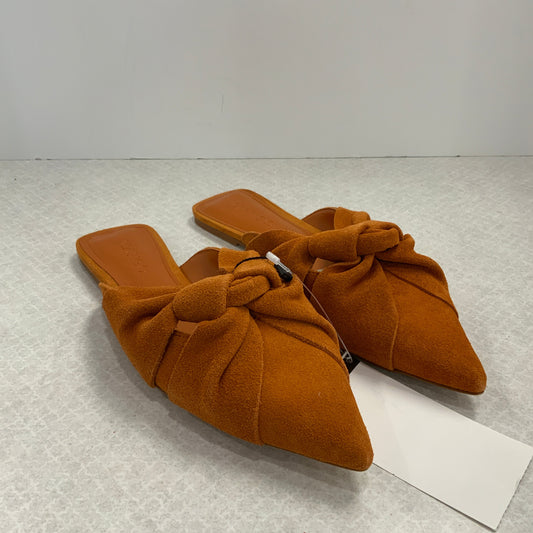 Shoes Flats By Mango In Orange, Size: 6