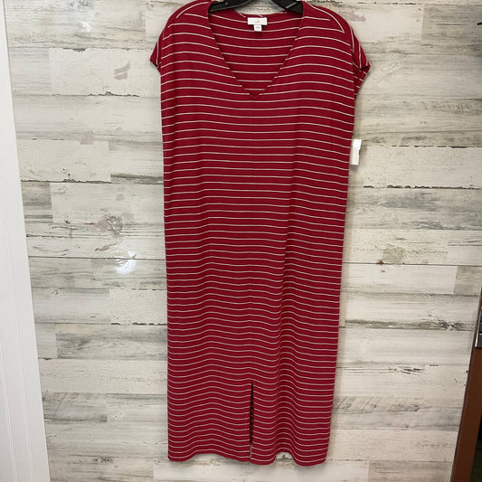 Dress Casual Midi By J. Jill In Red, Size: S