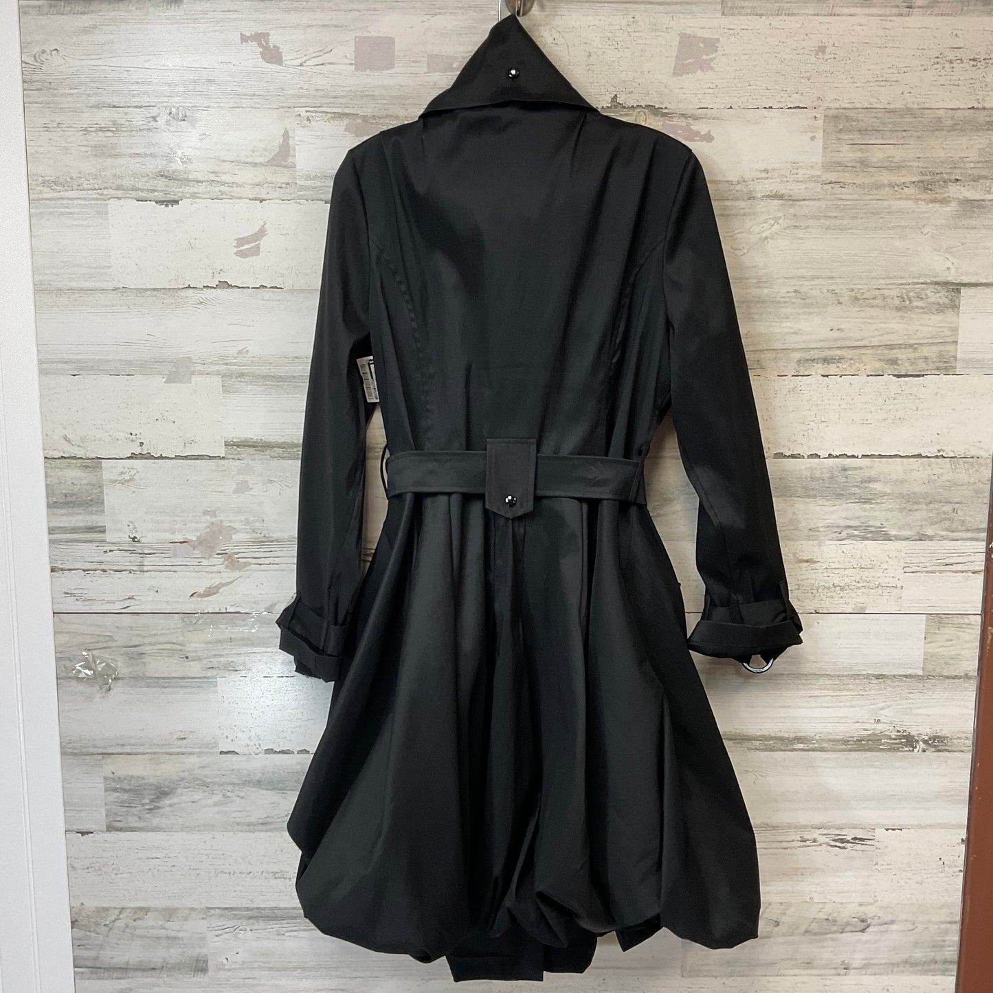 Coat Trench Coat By Joseph Ribkoff In Black, Size: L