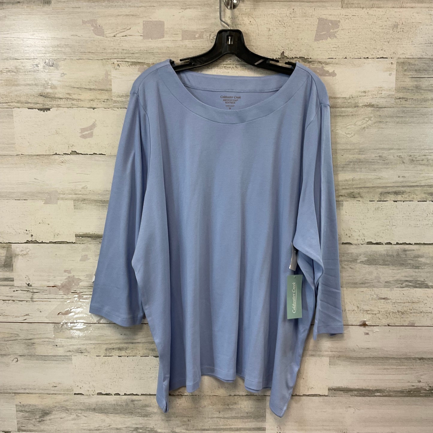 Top Long Sleeve By Coldwater Creek In Blue, Size: 3x