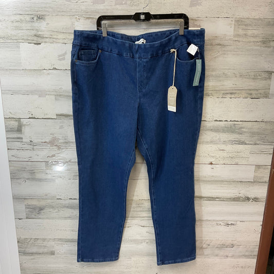 Jeans Straight By Coldwater Creek In Blue Denim, Size: 22