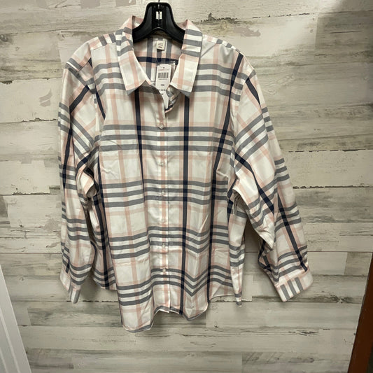 Blouse Long Sleeve By Coldwater Creek In Pink, Size: 3x