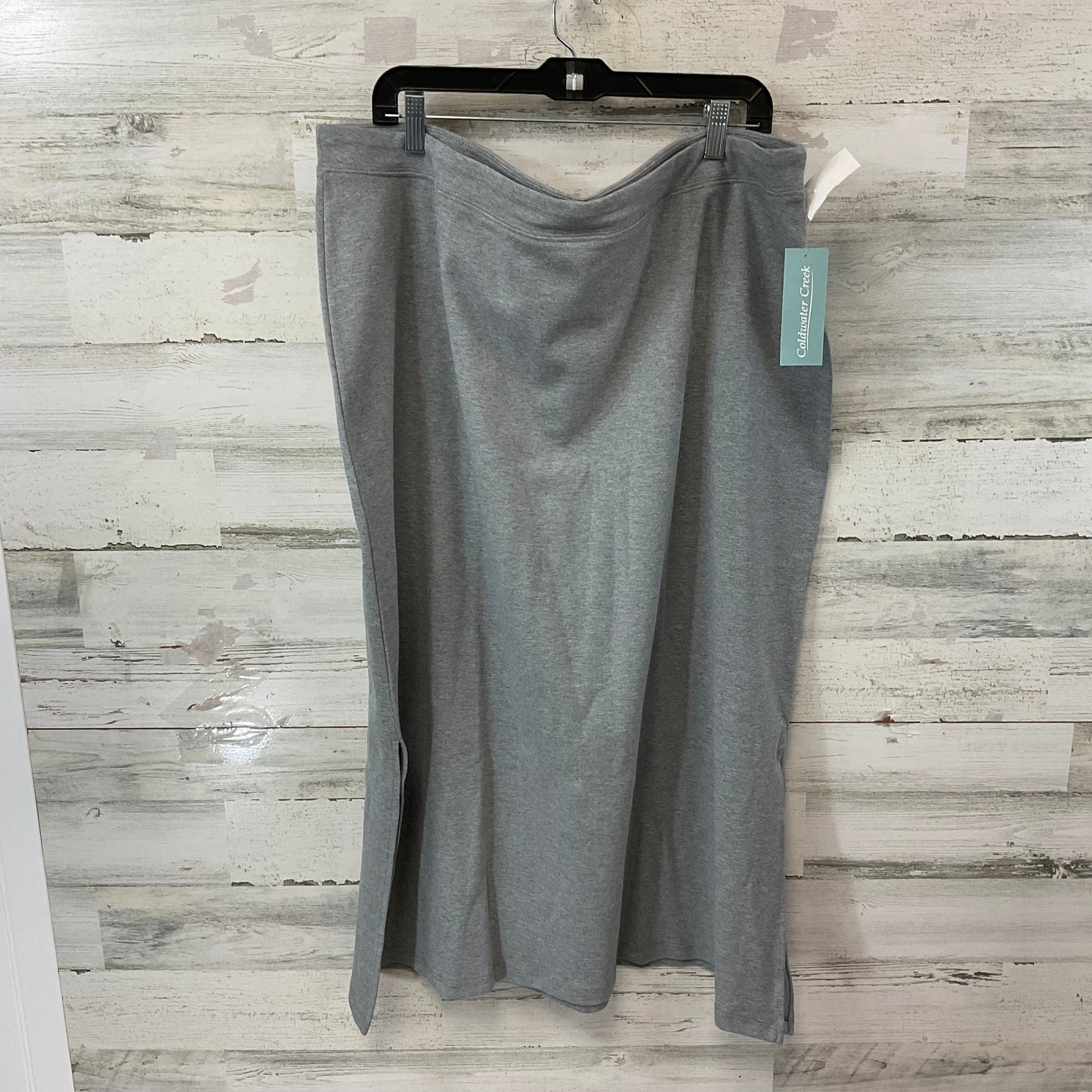 Skirt Maxi By Coldwater Creek In Grey, Size: 2x