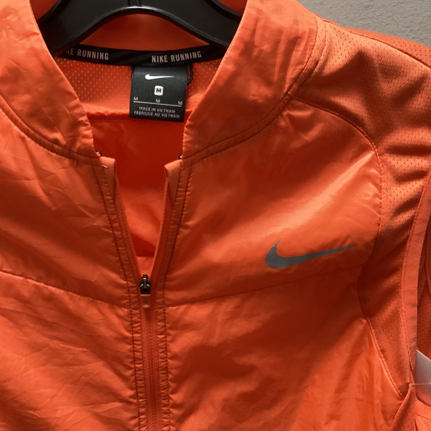 Vest Puffer & Quilted By Nike Apparel In Orange, Size: M