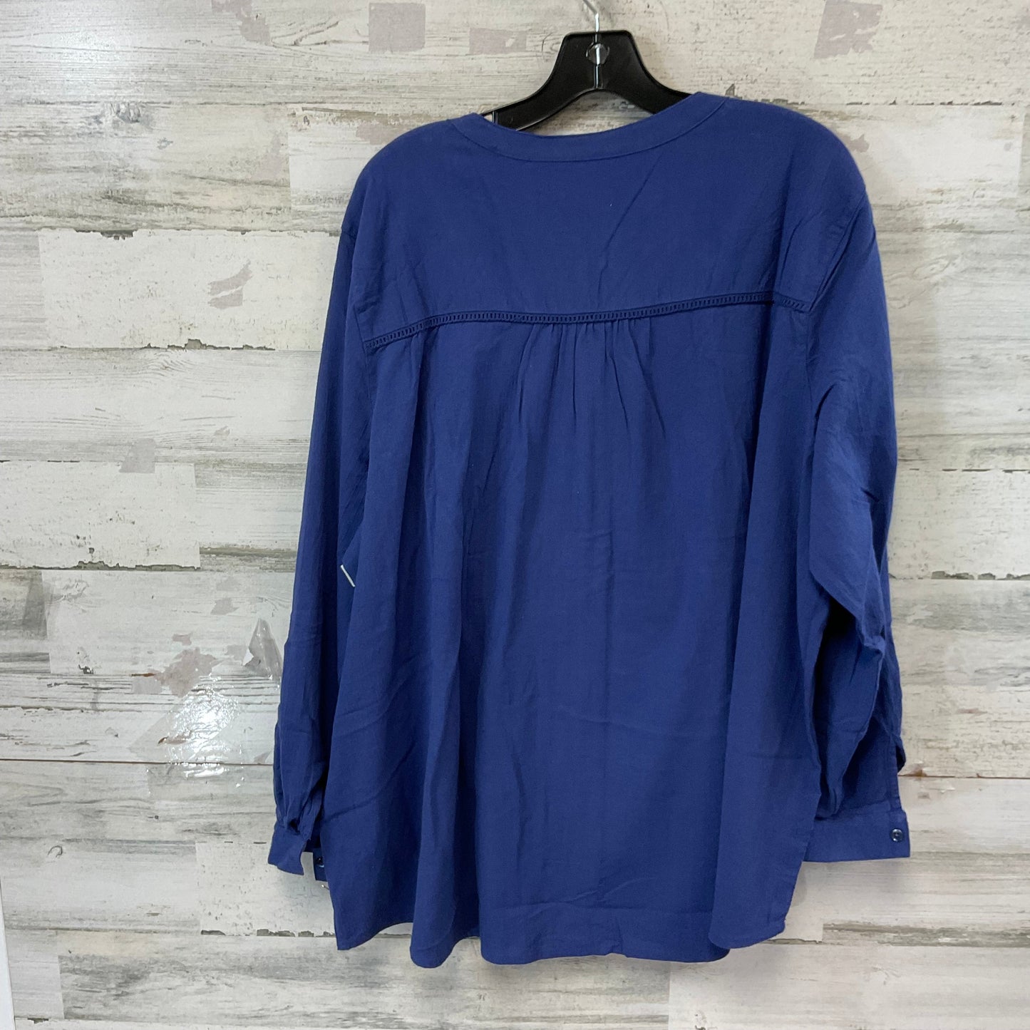 Blouse Long Sleeve By Coldwater Creek In Blue, Size: 3x