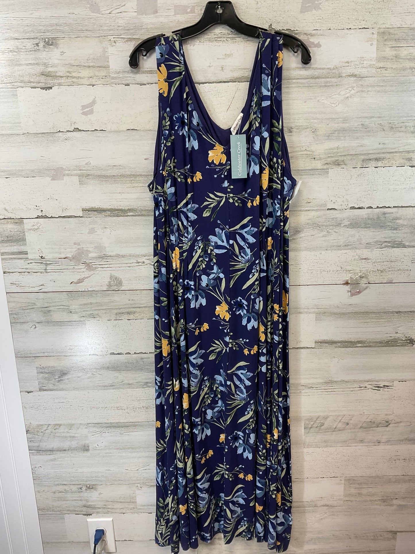 Dress Casual Maxi By Coldwater Creek In Green, Size: 3x