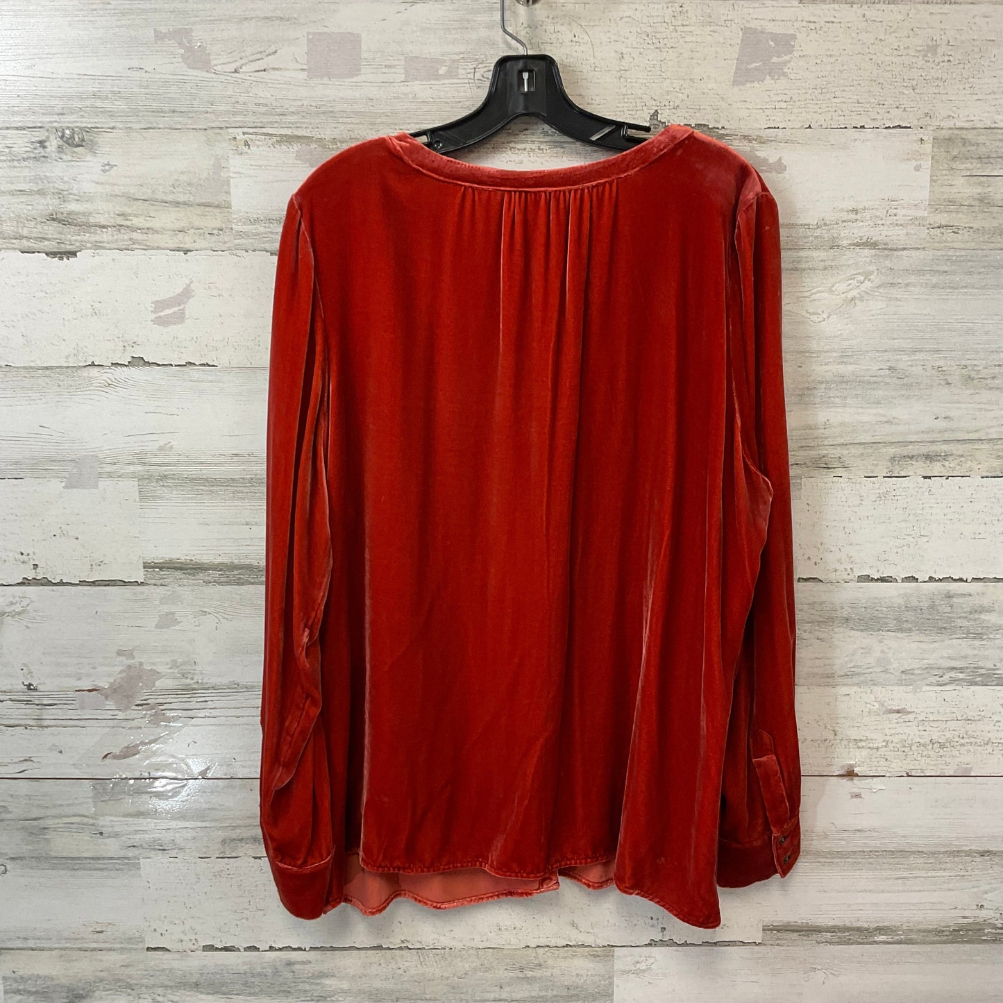 Blouse Long Sleeve By Sundance In Orange, Size: Xl