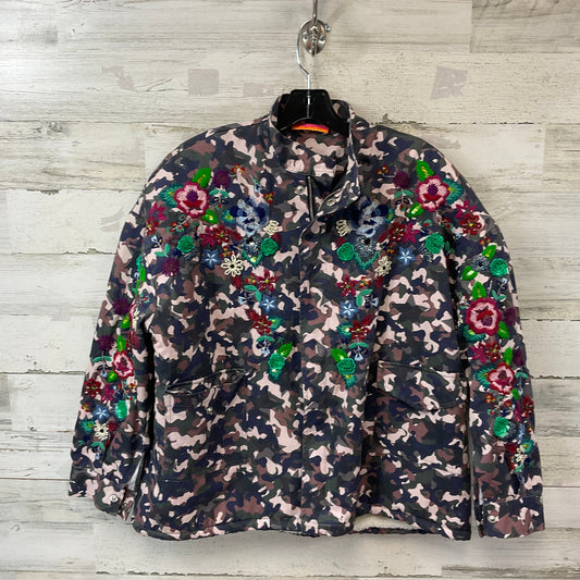 Jacket Fleece By Anthropologie In Camouflage Print, Size: L