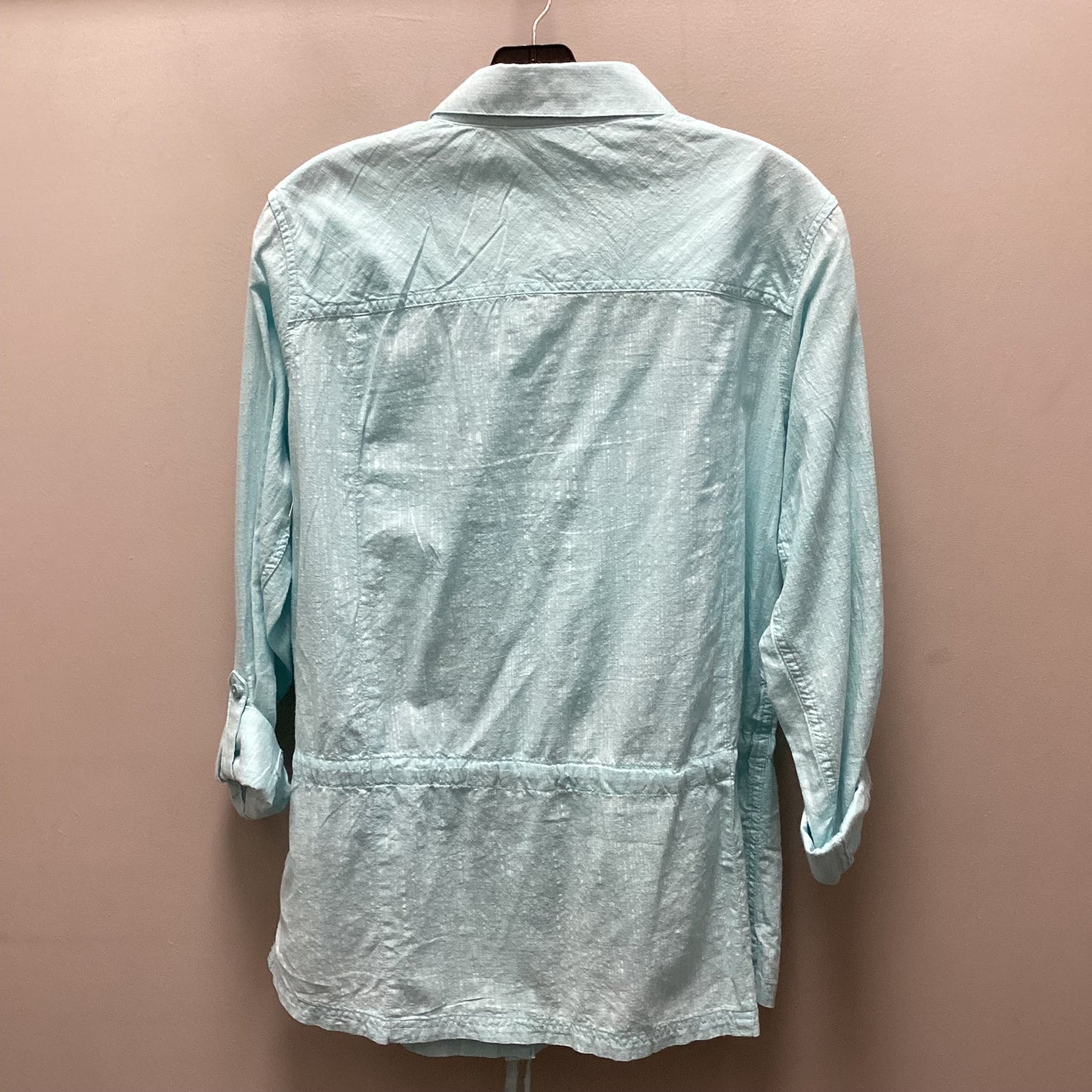 Blouse Long Sleeve By Columbia In Blue, Size: L