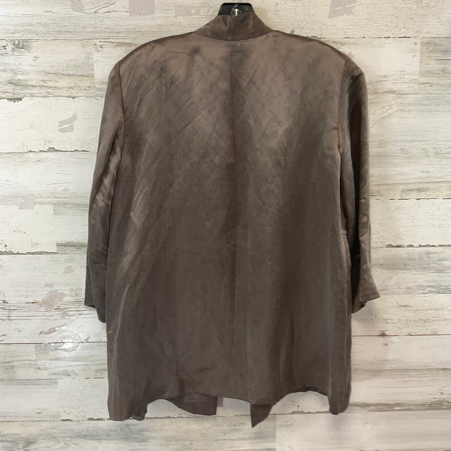 Jacket Other By Eileen Fisher In Brown, Size: L