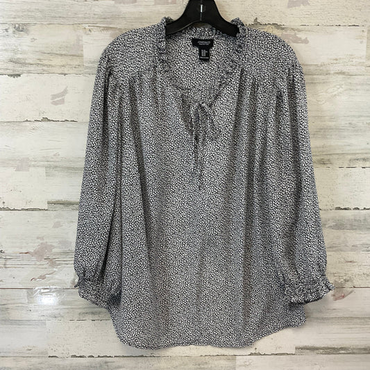 Top Long Sleeve By Jones And Co In Black, Size: 2x