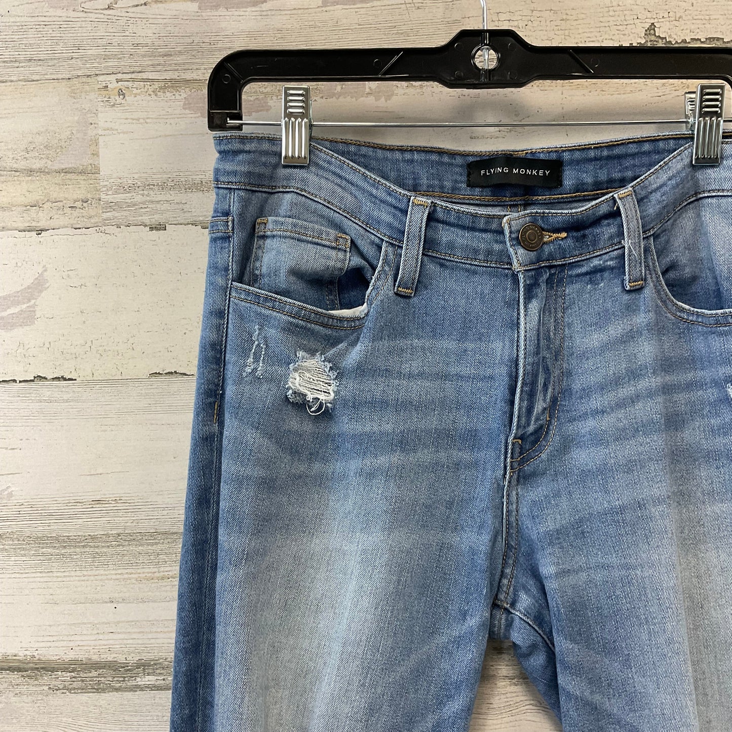 Jeans Skinny By Flying Monkey In Blue Denim, Size: 8