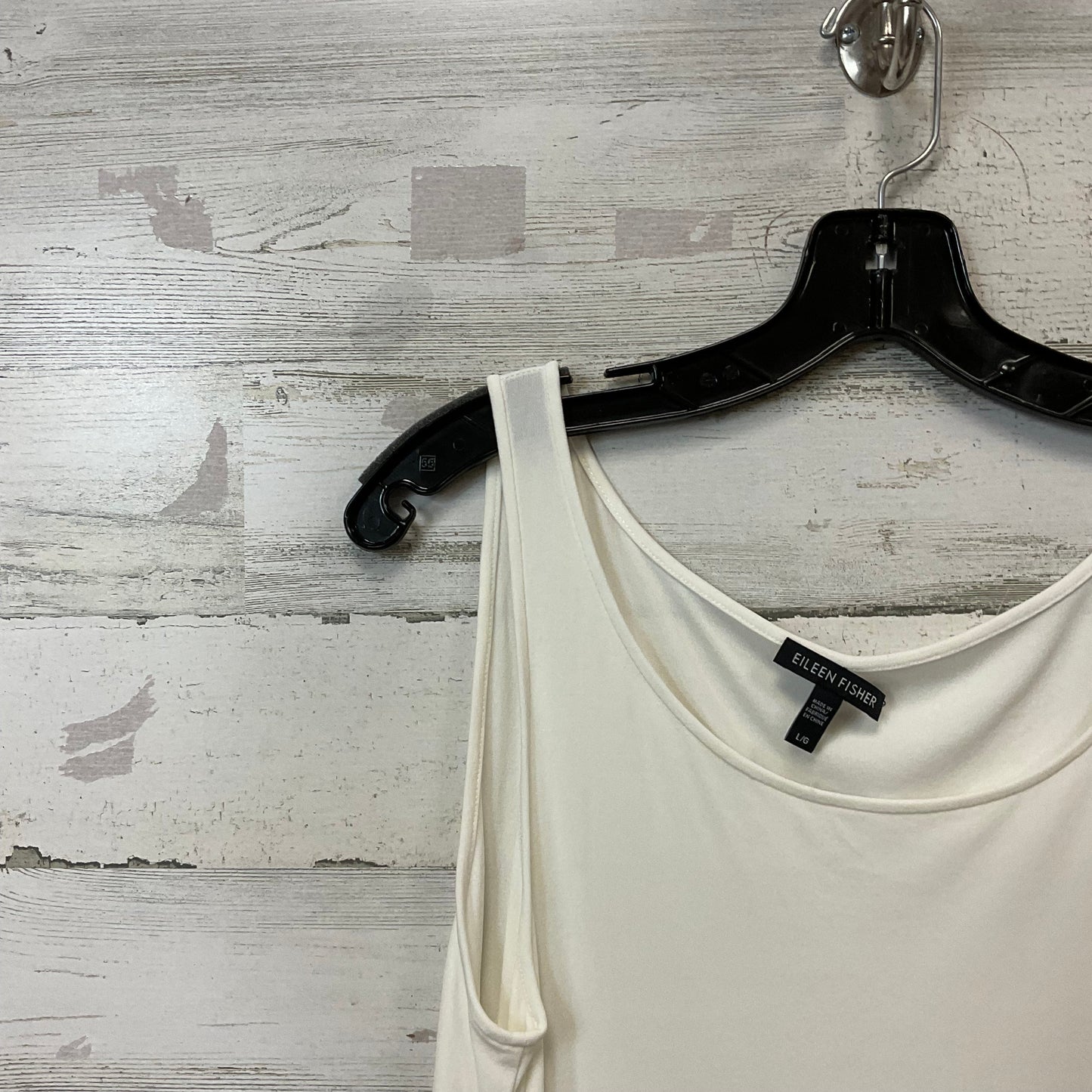 Top Sleeveless By Eileen Fisher In Cream, Size: L